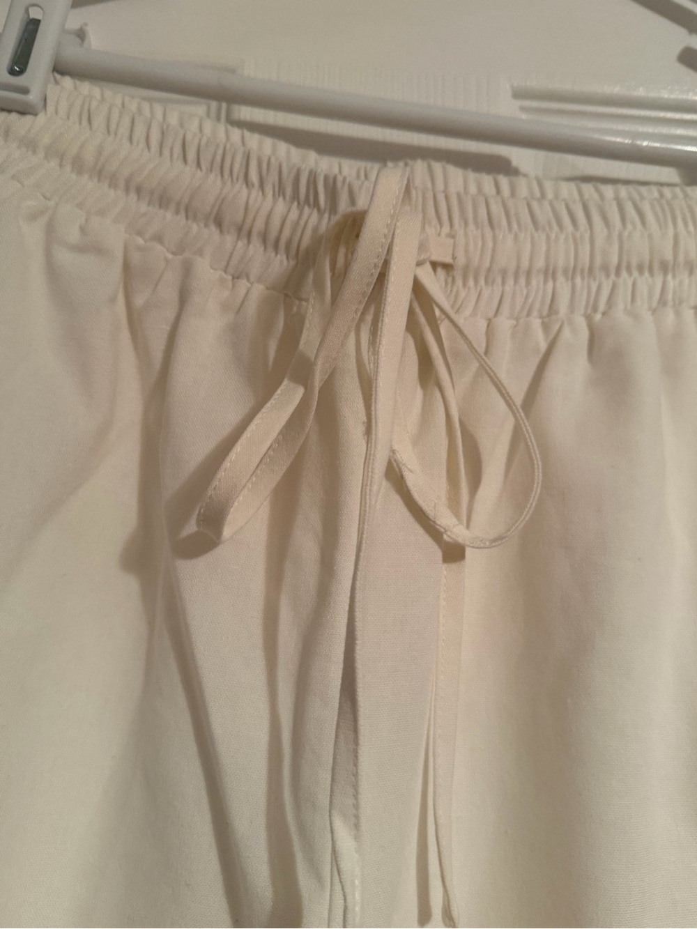 Princess Polly Cream Drawstring Waist Athletic Shorts